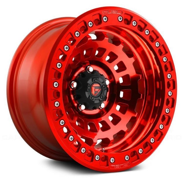 Picture of Alloy wheel D101 Zephyr Beadlock Candy Red Fuel