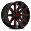 Εικόνα της Alloy wheel D643 Contra Gloss Black/Red Tinted Clear Fuel