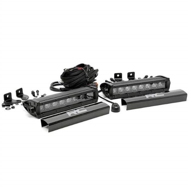 Picture of 20 cm LED Lights Bar Black Panel Rough Country (pair)