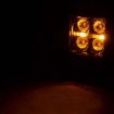 Εικόνα της Square Cree LED lights 2" with amber DRL Rough Country Black Series