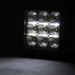 Picture of 4" Square CREE LED Lights Pair Chrome Series with Cool White DRL Rough Country
