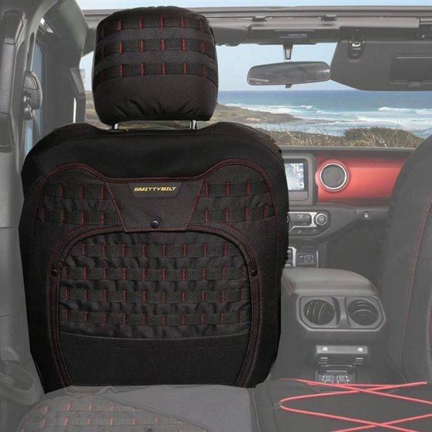 Picture of Custom fit front seat covers G.E.A.R. Gen2 Black Smittybilt