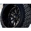 Picture of Alloy wheel D595 Sledge Gloss Black Milled Fuel