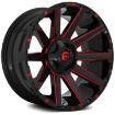 Picture of Alloy wheel D643 Contra Gloss Black/Candy Red Fuel