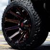 Εικόνα της Alloy wheel D643 Contra Gloss Black/Candy Red Fuel