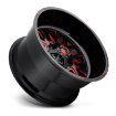 Εικόνα της Alloy wheel D612 Stroke Gloss Black/Red Tinted Clear Fuel