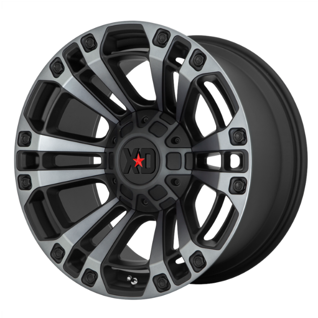 Εικόνα της Alloy wheel XD851 Monster Satin Black/Gray Tint XD Series