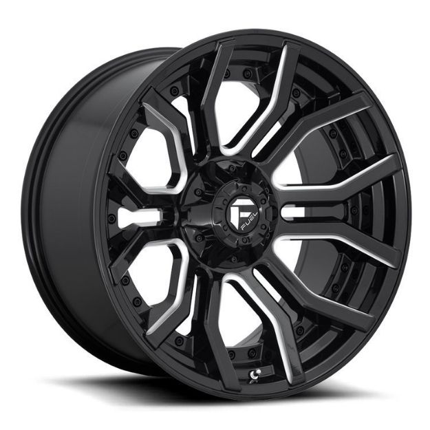Picture of Alloy wheel D711 Rage Gloss Black Milled Fuel
