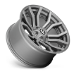 Εικόνα της Alloy wheel D713 Rage Brushed Gun Metal/Tinted Clear Fuel