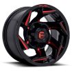 Picture of Alloy wheel D755 Reaction Gloss Black/Red Tint Fuel