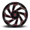 Εικόνα της Alloy wheel D755 Reaction Gloss Black/Red Tint Fuel