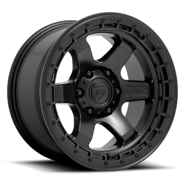 Εικόνα της Alloy wheel D750 Block Matte Black/Black Ring Fuel