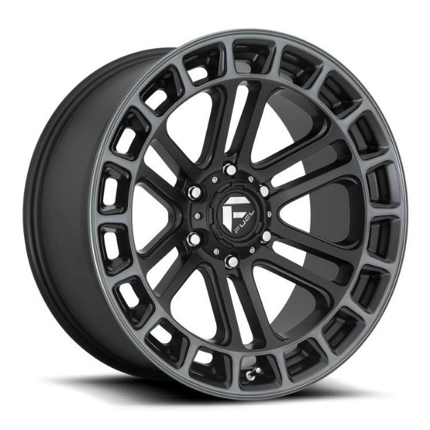Picture of Alloy wheel D720 Heater Matte Black/Double Dark Tint Machined Fuel