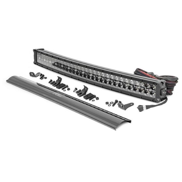 Picture of LED light bar 30" curved Amber DRL Rough Country Black Series