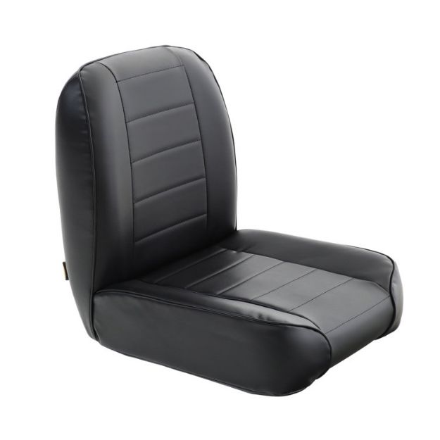 Picture of Front seat without headrest low back bucket Black Vinyl Smittybilt