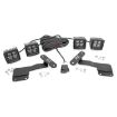 Picture of Square Cree LED lights 2" Amber DRL kit Rough Country Black Series