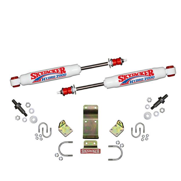 Picture of Dual steering stabilizer white Skyjacker 