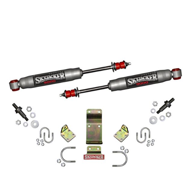 Picture of Dual steering stabilizer silver Skyjacker 