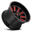 Εικόνα της Alloy wheel D621 Hardline Gloss Black Red Tinted Clear Fuel