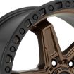 Εικόνα της Alloy wheel D699 Kicker 6 Matte Bronze Black Bead Ring Fuel