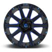 Picture of Alloy wheel D644 Contra Gloss Black/Blue Tinted Clear Fuel