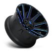 Picture of Alloy wheel D644 Contra Gloss Black/Blue Tinted Clear Fuel