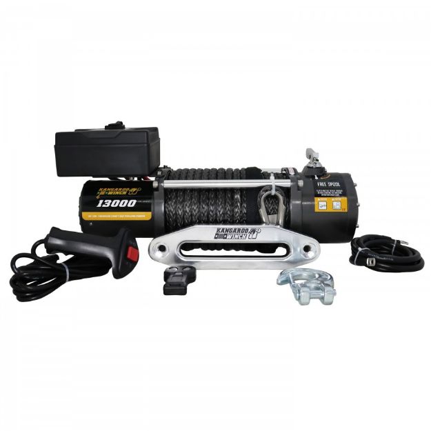 Picture of Kangaroo winch K13000 12V with Synthetic Rope