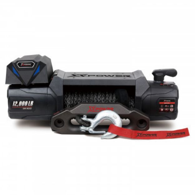 Picture of XPOWER 12000 lb Non-Integrated Electric Winch with Synthetic rope 