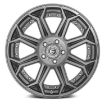 Picture of Alloy wheel D705 Siege Brushed Gun Metal Tinted Clear Fuel