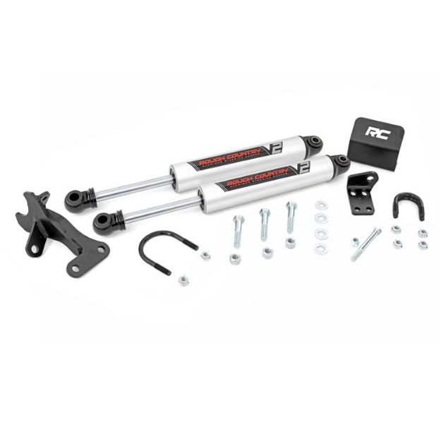 Picture of Dual steering stabilizer Rough Country V2 Lift 4"