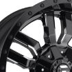 Εικόνα της Alloy wheel D596 Sledge Matte Black/Gloss Black Lip Fuel