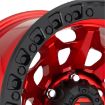 Picture of Alloy wheel D695 Covert Candy Red/Black Ring Fuel