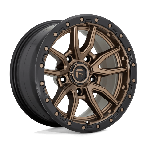 Εικόνα της Alloy wheel D681 Rebel Matte Bronze Black Bead Ring Fuel