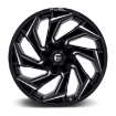 Εικόνα της Alloy wheel D753 Reaction Gloss Black Milled Fuel