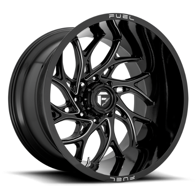 Picture of Alloy wheel D741 Runner Gloss Black Milled Fuel