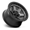 Picture of Alloy wheel D752 Block Matte Gunmetal W/ Black Ring Fuel