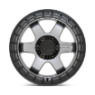 Εικόνα της Alloy wheel D752 Block Matte Gunmetal W/ Black Ring Fuel