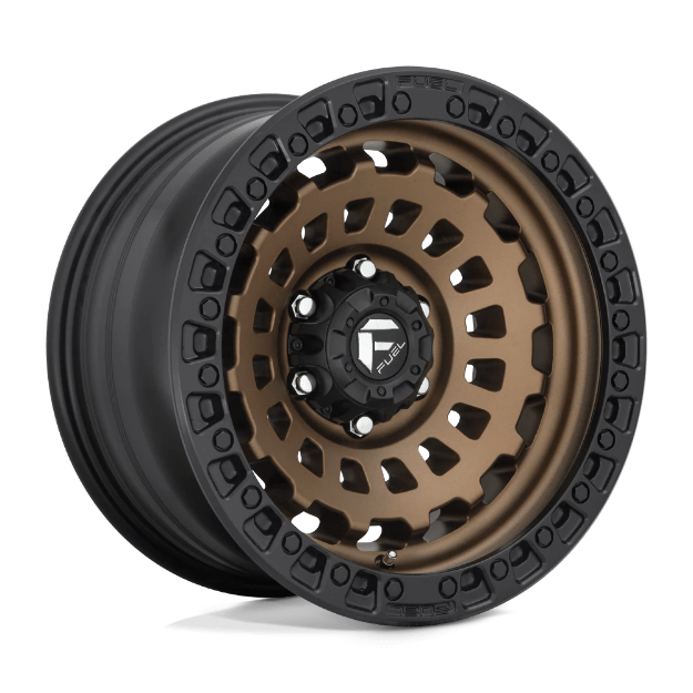 Εικόνα της Alloy wheel D634 Zephyr Matte Bronze Black Bead Ring Fuel