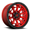 Picture of Alloy wheel D695 Covert Candy RED Black Bead Ring Fuel