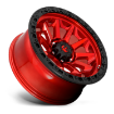 Εικόνα της Alloy wheel D695 Covert Candy RED Black Bead Ring Fuel