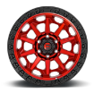 Εικόνα της Alloy wheel D695 Covert Candy RED Black Bead Ring Fuel