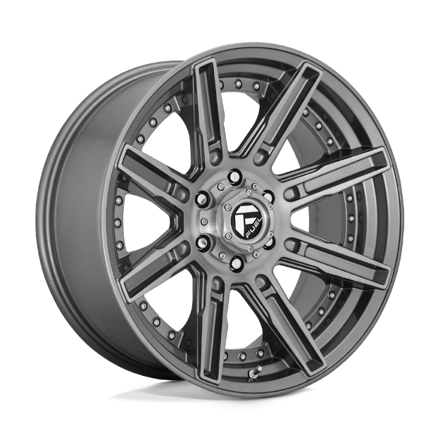 Picture of Alloy wheel D710 Rogue Platinum Brushed GUN Metal Tinted Clear Fuel