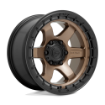 Picture of Alloy wheel D751 Block Matte Bronze W/ Black Ring Fuel