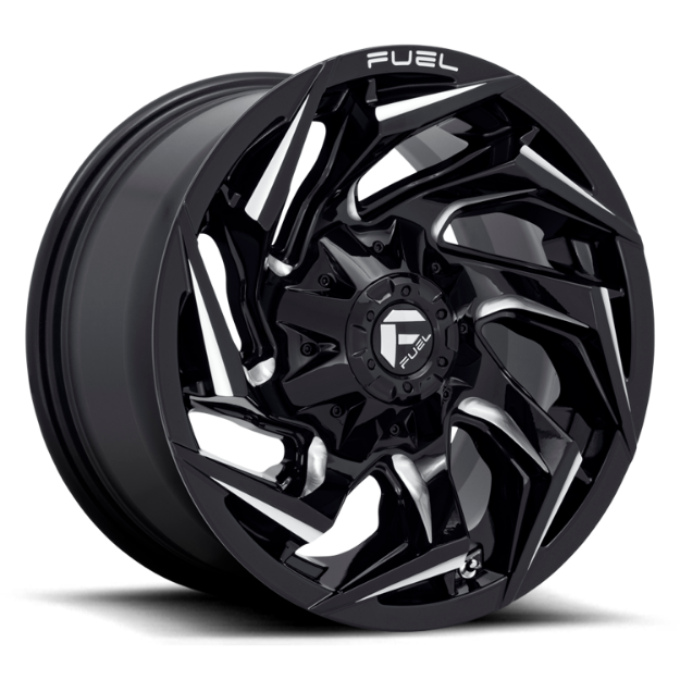Picture of Alloy wheel D753 Reaction Gloss Black Milled Fuel