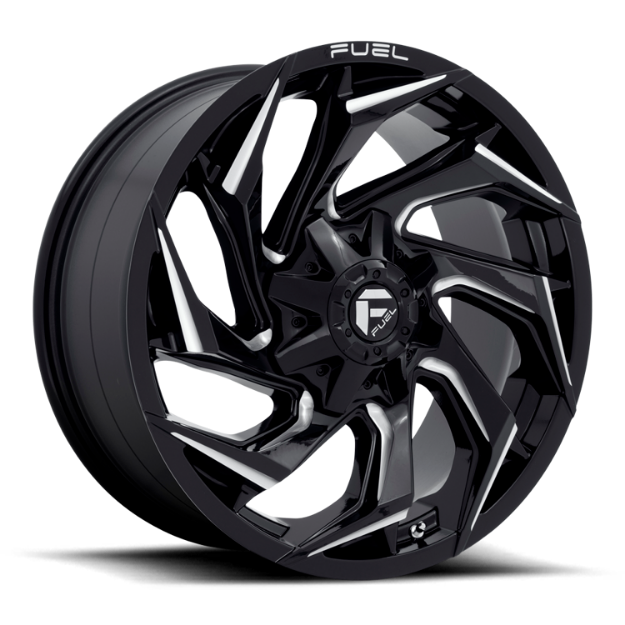 Picture of Alloy wheel D753 Reaction Gloss Black Milled Fuel