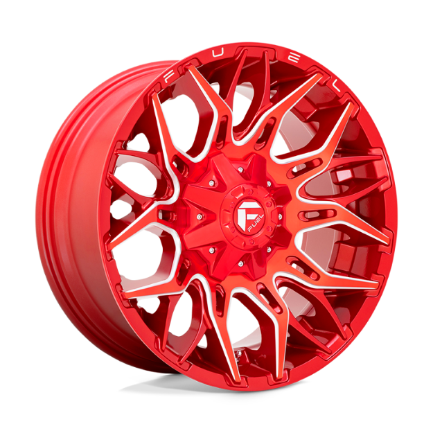 Picture of Alloy wheel D771 Twitch Candy RED Milled Fuel