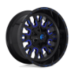 Picture of Alloy wheel D645 Stroke Gloss Black Blue Tinted Clear Fuel