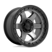 Picture of Alloy wheel D752 Block Matte Gunmetal W/ Black Ring Fuel