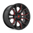 Εικόνα της Alloy wheel D712 Rage Gloss Black RED Tinted Clear Fuel