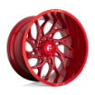 Picture of Alloy wheel D742 Runner Candy RED Milled Fuel